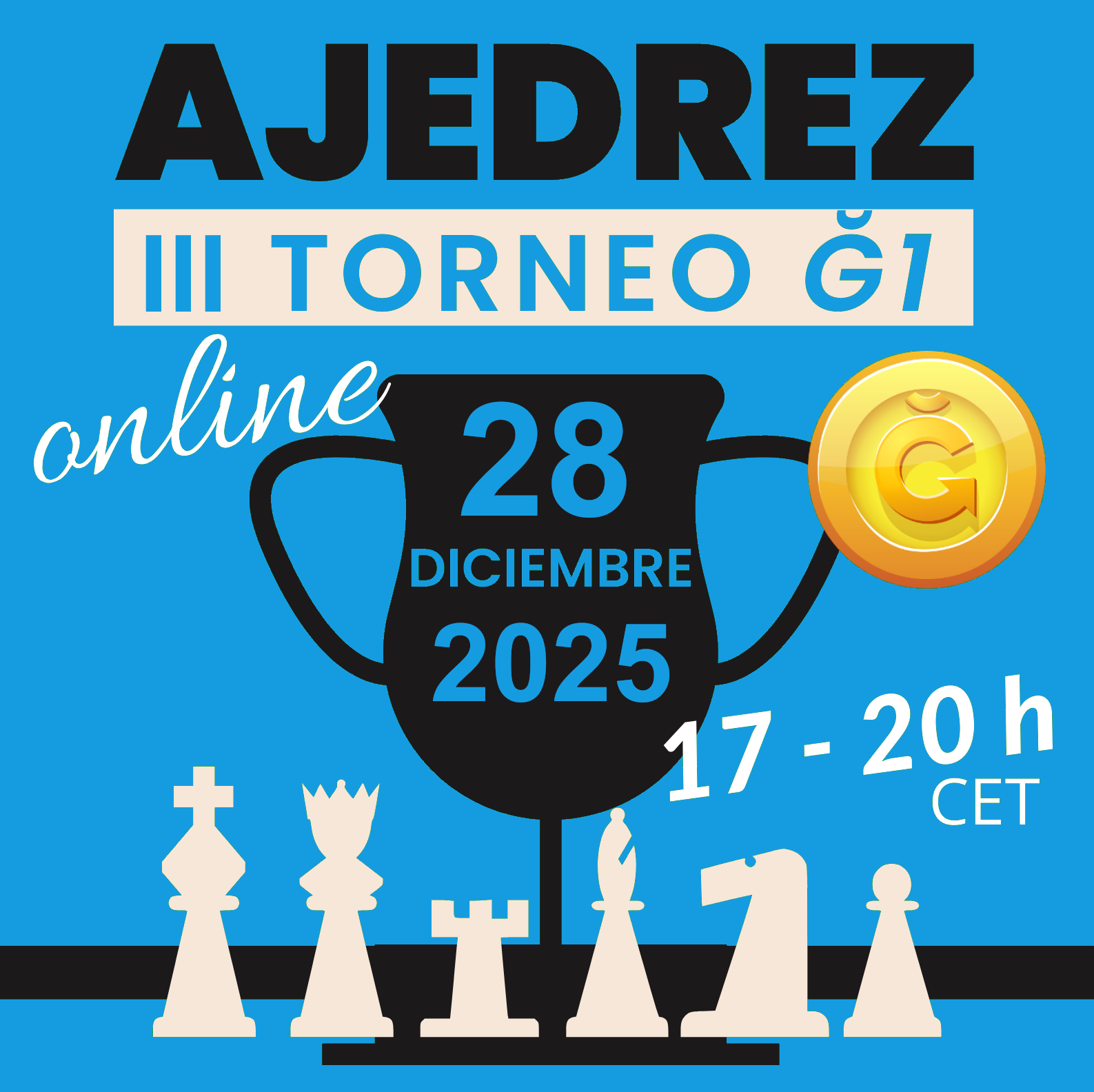cartel del torneo de ajedrez