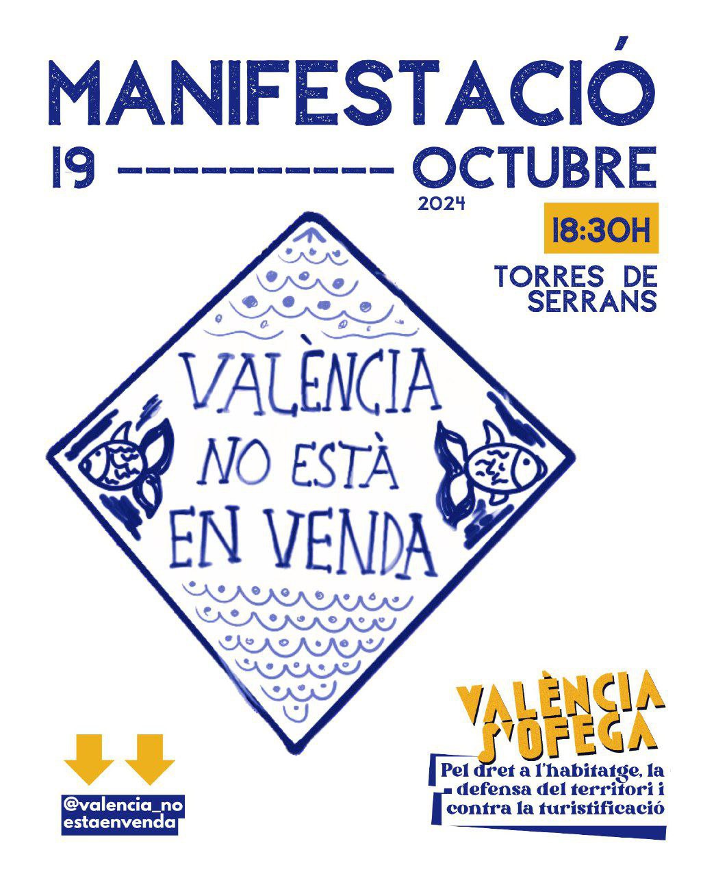 CARTELL DE LA MANIFESTACIÓ DEL 19 D'OCTUBRE